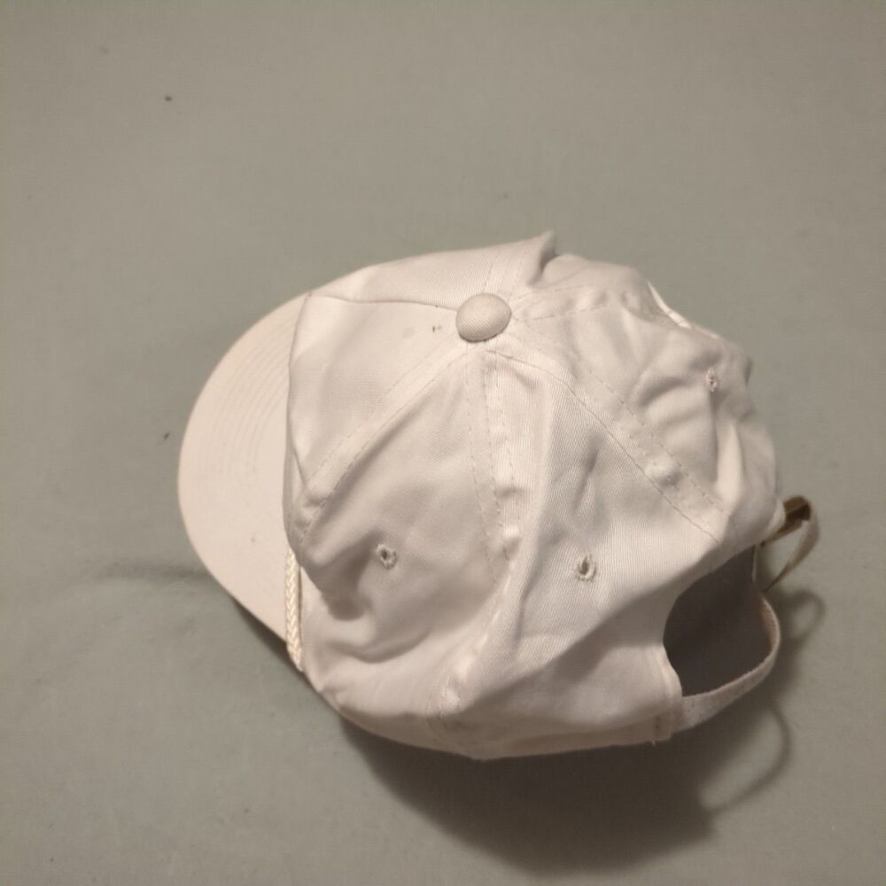 Vintage Ibis Target Products Crane Bird Golf Strapback Hat White Youngan - Picture 3 of 5